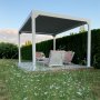 Hvid Pergola Premium | Oplukkelige lameller