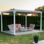 Hvid Pergola Premium | Oplukkelige lameller