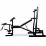 Justerbar trningsbnk | Bnkpres, benspark, leg curl & biceps curl