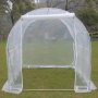 Tunnel drivhus 6m | Stlramme med transparent PE-plastafdkning