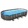 Bestway pool over jorden 7,3x3,6m - 1,2m dyb | Power Steel Oval (5611T)