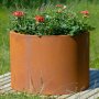 Rund plantepotte | 3 mm corten stl