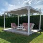 Hvid Pergola Premium | Oplukkelige lameller