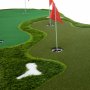 Golfmtte Pro | Dobbelt greens og vandhazarder | 4x2m