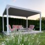 Hvid Pergola Premium | Oplukkelige lameller