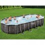 Bestway pool over jorden 7,3x3,6m - 1,2m dyb | Power Steel Oval (5611T)