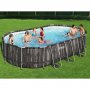 Bestway pool over jorden 6,1x3,6m - 1,2m dyb | Power Steel Oval (5611R)