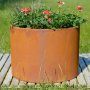 Rund plantepotte | 3 mm corten stl