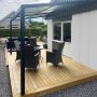 Skydetag veranda 12m | Skyde altantag | Kanalplast / Aluminium